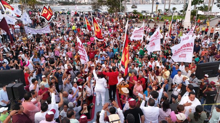 Abelina López Rodríguez cierre de campaña en Distrito 4