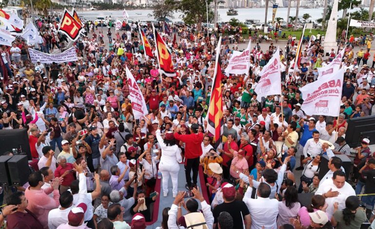 Con una fiesta triunfal, encabeza Abelina López Rodríguez cierre de campaña en Distrito 4