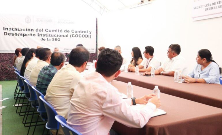Instalan el Comité de Control y Desempeño de la SEG para evitar actos de corrupción