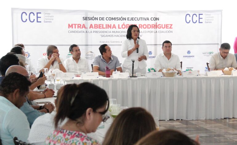 Respalda CCE candidatura de Abelina por su trabajo en Acapulco y proyectos de continuidad