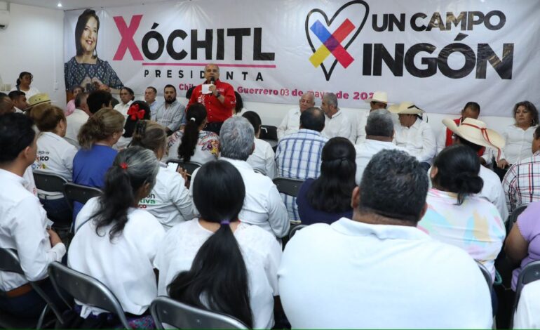 Asiste Manuel Añorve a entrega de nombramientos de enlaces de la CNC con la campaña de Xóchitl Gálvez