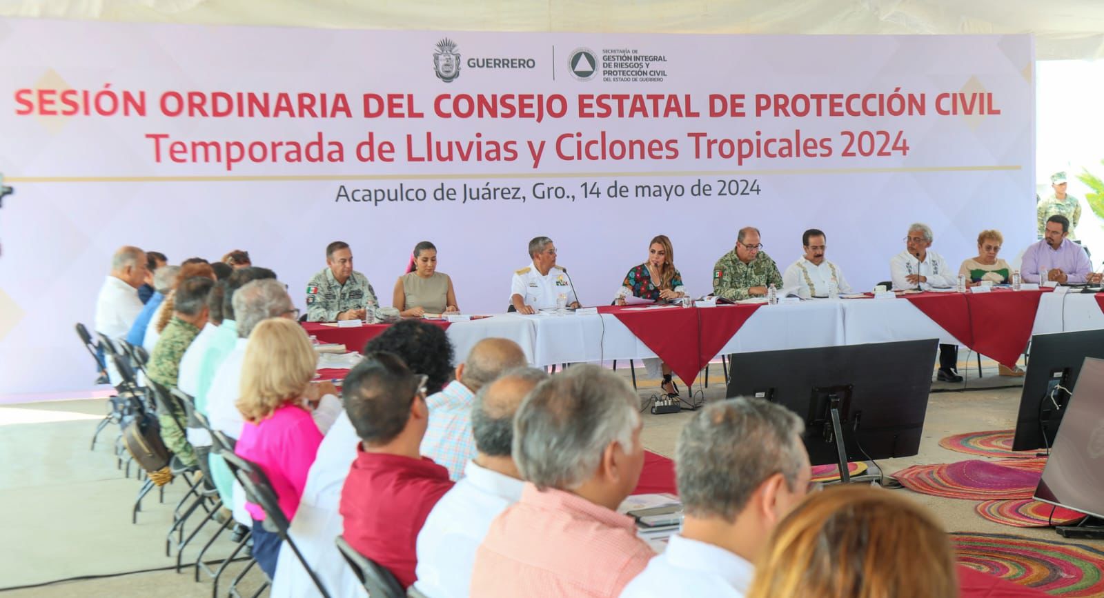 Instala y declara en sesión permanente la gobernadora Evelyn Salgado el Consejo Estatal de Protección Civil