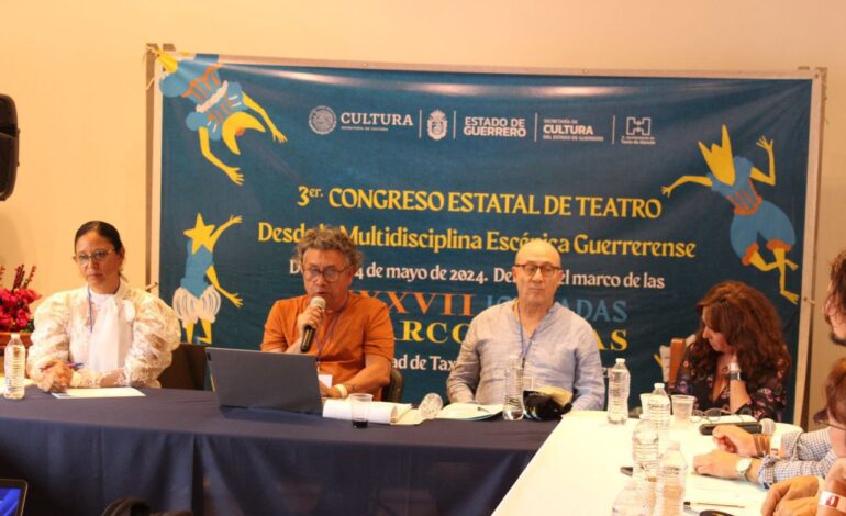 Continúan los eventos en las Jornadas Alarconianas se inauguró el 3er. Encuentro Estatal de Teatro en Taxco