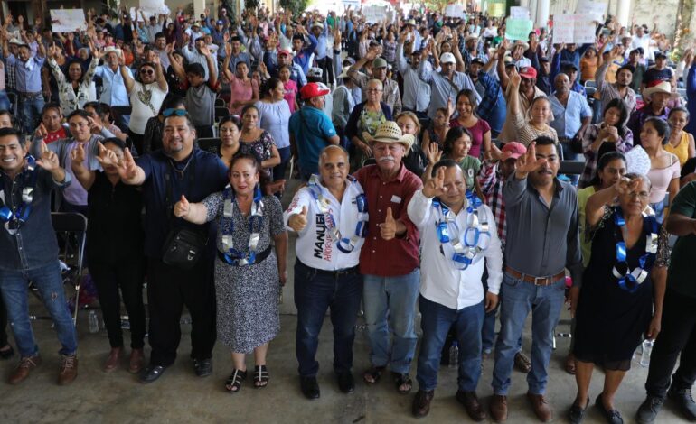 Manuel Añorve recorre Tixtla, Heliodoro Castillo, Eduardo Neri y Leonardo Bravo