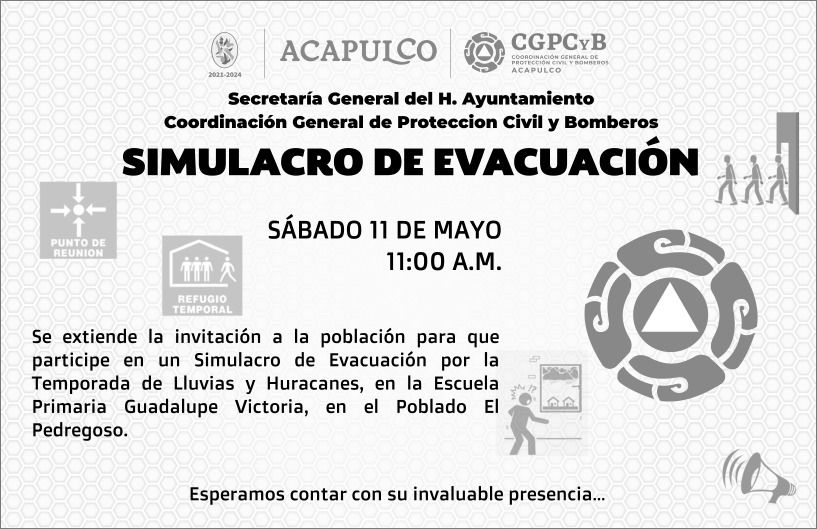 El Gobierno Municipal hará un simulacro de evacuación en la Zona Poniente