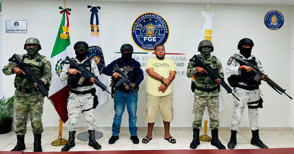 Detienen a «El Aguado», identificado como jefe de plaza en la zona oriente de Acapulco