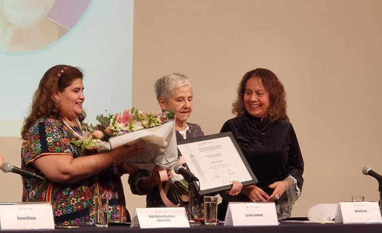 La escritora Berta Hiriart ganadora del Certamen Nacional de Dramaturgia Juan Ruiz de Alarcón 2024
