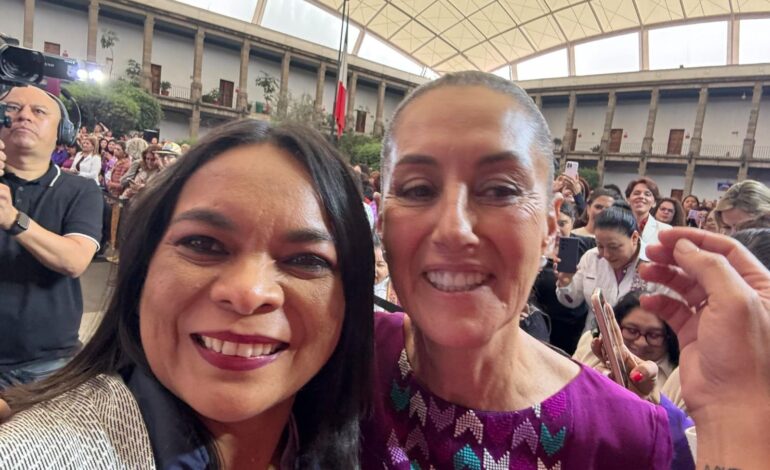 Asiste Beatriz Mojica al encuentro “Con Claudia llegamos todas” en la Ciudad de México