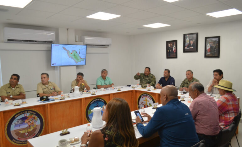 Marina es sede de reunión de trabajo interinstitucional en beneficio de la ciudadanía y turistas en Acapulco, Guerrero
