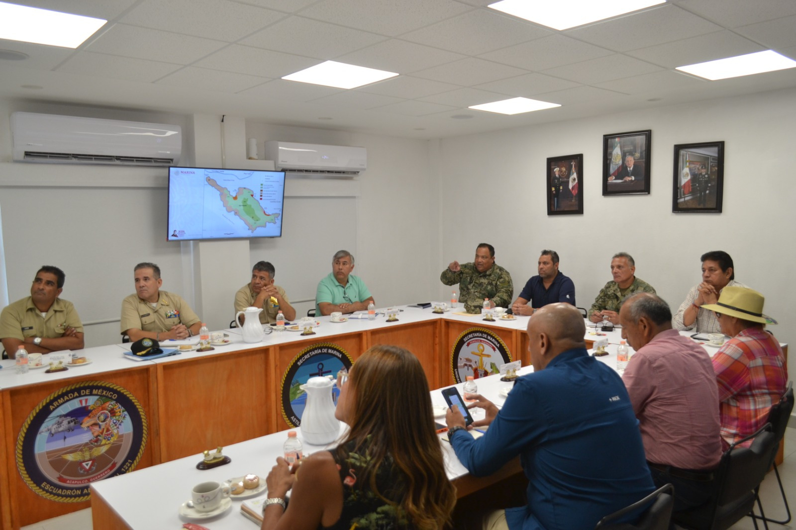 Marina es sede de reunión de trabajo interinstitucional en beneficio de la ciudadanía y turistas en Acapulco, Guerrero