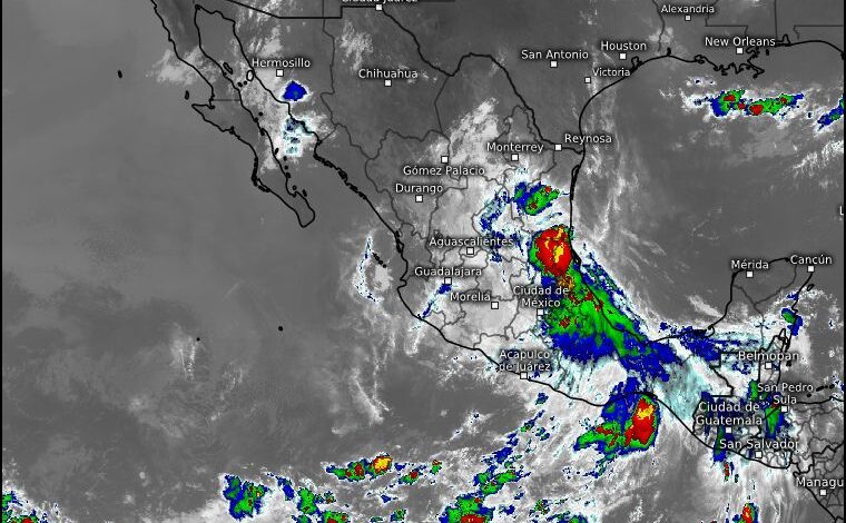 Se pronostican lluvias de moderadas a fuertes para este lunes en algunas zonas de Guerrero
