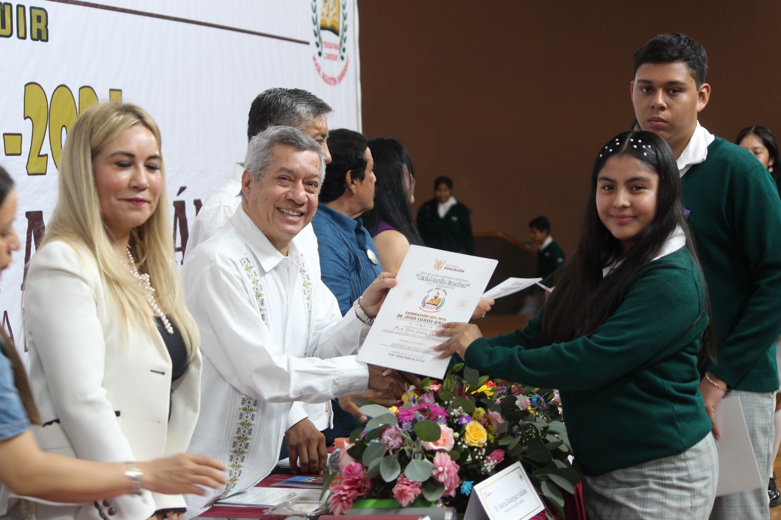 Asiste titular de la SEG a la clausura de la Secundaria José Agustín Ramírez, de Chilpancingo
