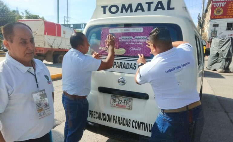Gobierno del estado impulsa campaña «Infancia Segura» en transporte público de Guerrero