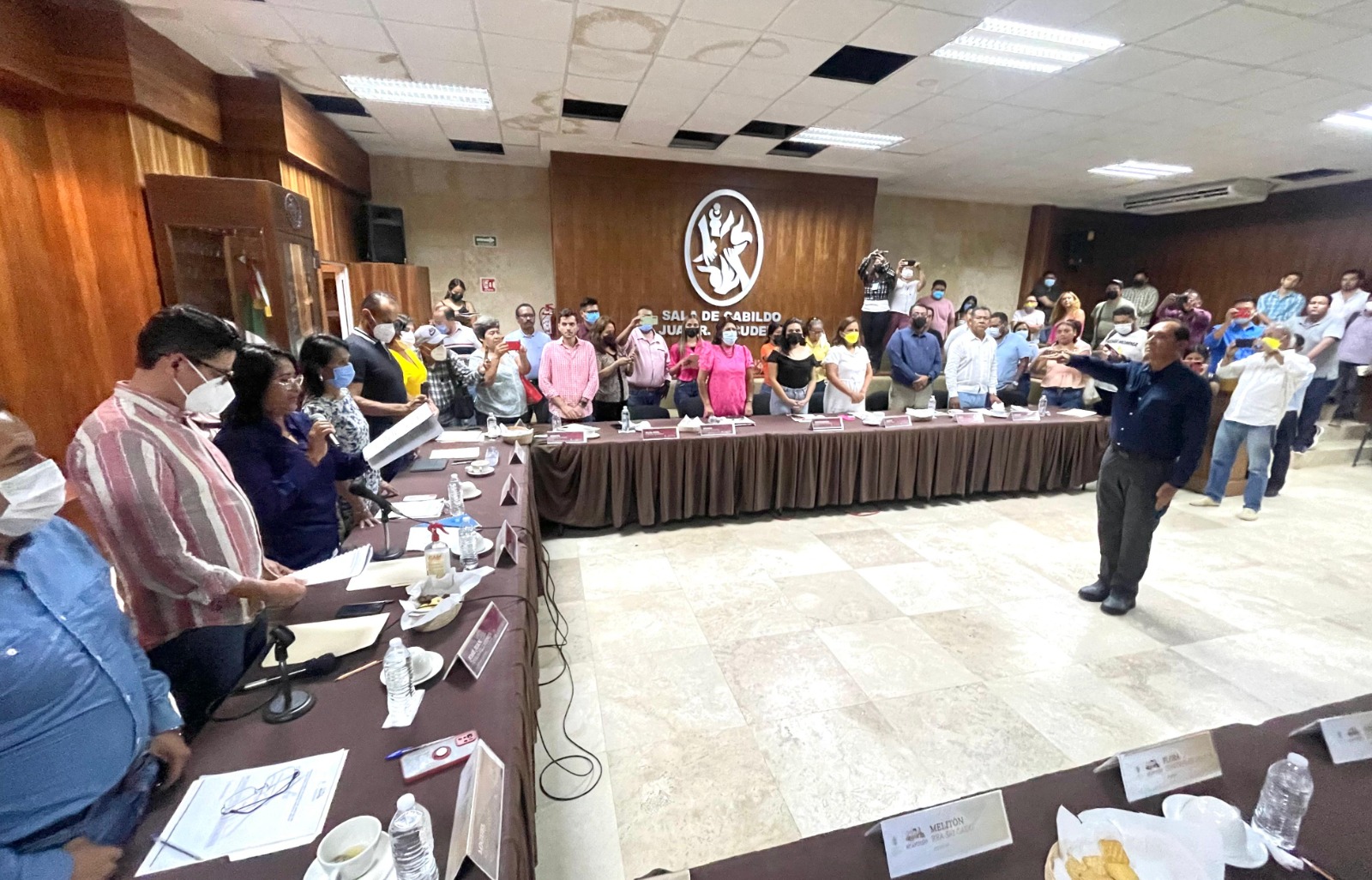 Rinde protesta el Coronel Bailleres Mendoza como titular de la Secretaría de Seguridad Pública