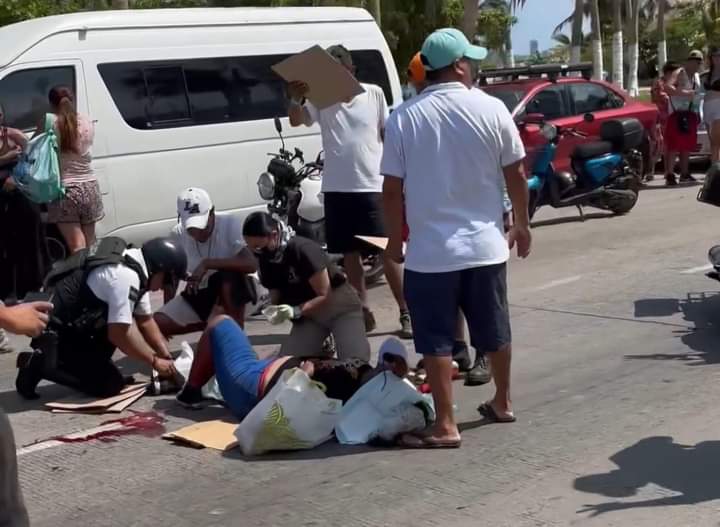 Choque deja dos lesionados en la avenida Costera de Acapulco