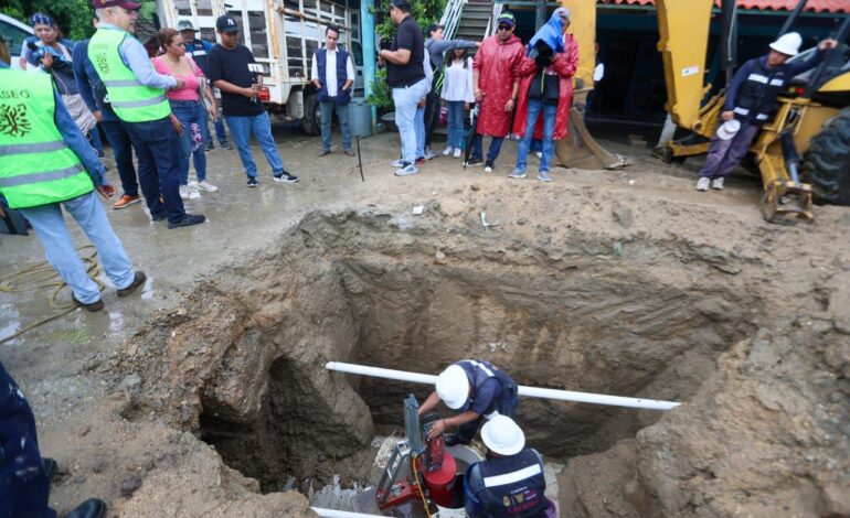 Gobierno del Estado y Federal trabajan en rehabilitación de sistemas de agua en Acapulco, se invierten más de 139 MDP