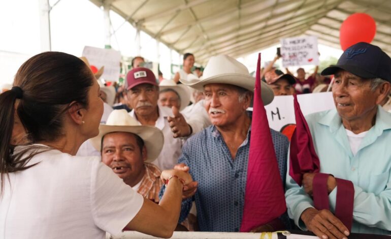 Continuar con la Cuarta Transformación quiere decir seguir apoyando a la Huasteca Potosina: Claudia Sheinbaum