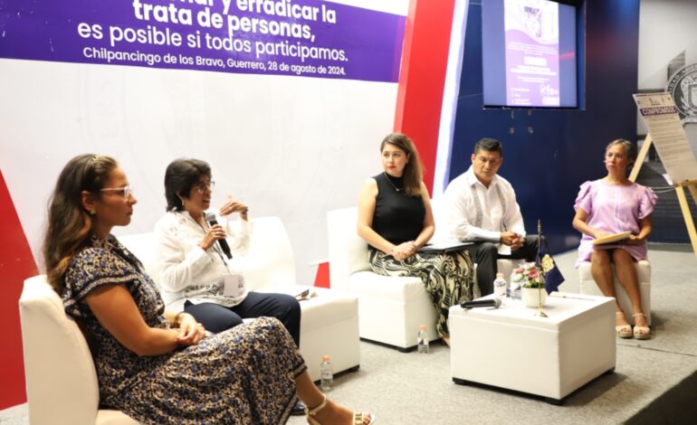 Participa el Congreso en conversatorio contra la trata de personas