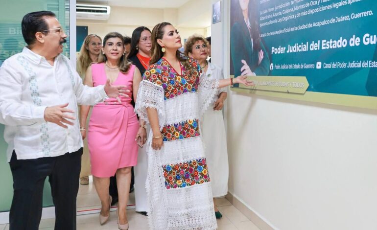 Inaugura Evelyn Salgado la reconstrucción del Palacio de Justicia «Alberto Vázquez del Mercado» en Acapulco