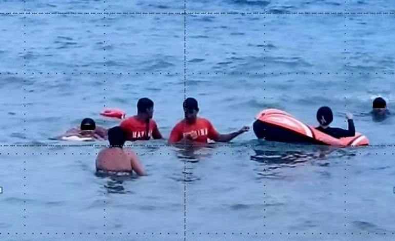 Marina rescata a tres personas en peligro de ahogamiento en inmediaciones de playa Papagayo en Acapulco