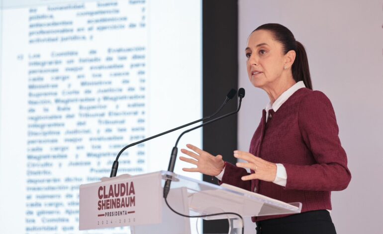 Reconoce Claudia Sheinbaum al Tribunal Electoral al refrendar la mayoría calificada de Morena en la Cámara de Diputados: «Cumplieron con la ley»