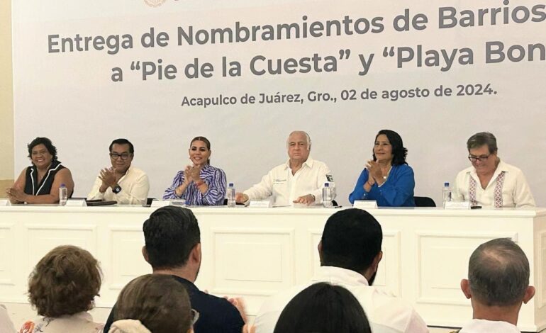 Entregan Abelina, Evelyn y Torruco, nombramientos como barrios mágicos a Pie de la Cuesta y Playa Bonfil