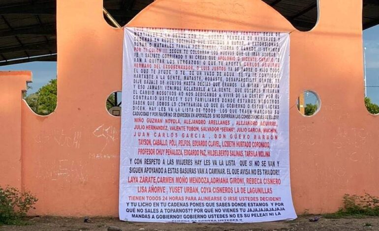 Colocan una serie de narcomensajes en municipios y localidades de la región Costa Chica de Guerrero