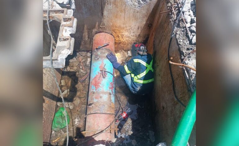 Intensifica CAPAMA, brigada emergente de reparación de fugas de agua potable