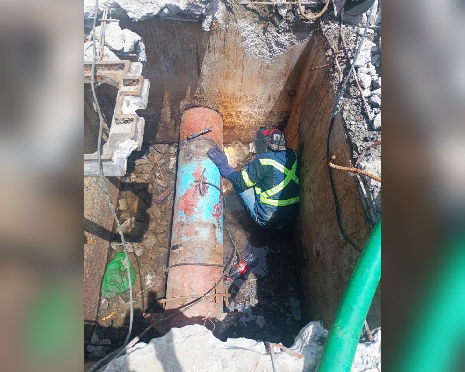 Intensifica CAPAMA, brigada emergente de reparación de fugas de agua potable