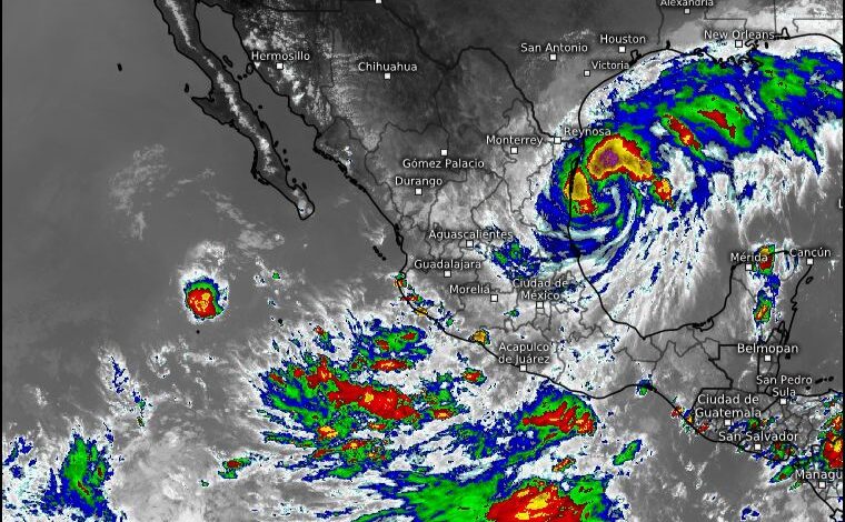 Alerta Protección Civil por lluvias intensas en Guerrero por paso de la Onda Tropical Número 21