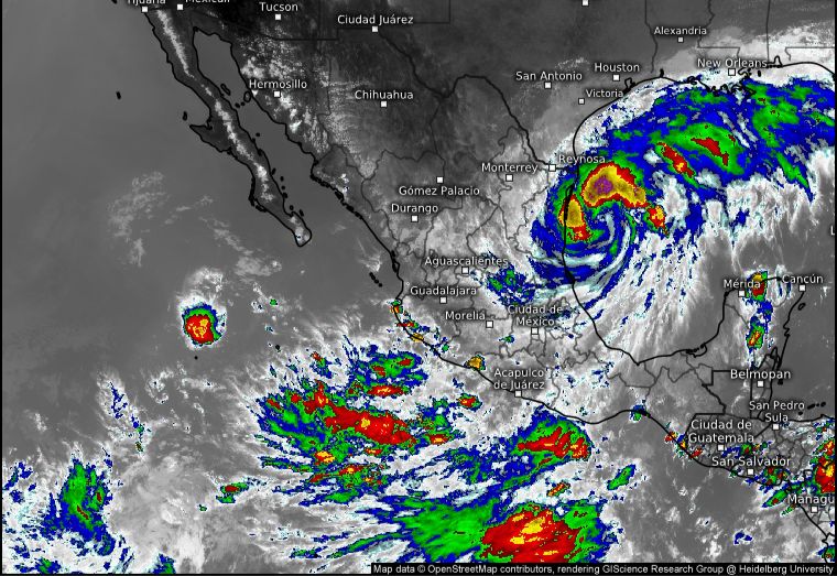 Alerta Protección Civil por lluvias intensas en Guerrero por paso de la Onda Tropical Número 21