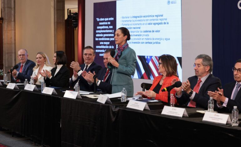 Claudia Sheinbaum celebra inversión inicial de empresas estadunidenses en México por más de 20 mil MDD para 2025