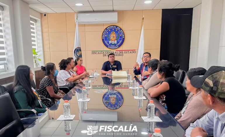 Fiscalía de Guerrero informa de avances en investigación a familiares de personas con reporte de desaparición en Chilpancingo