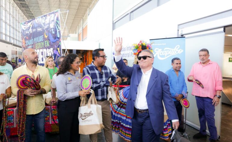 Aunque alerta de Estados Unidos se mantiene para viajar a Guerrero, llega primer vuelo internacional de la temporada Invierno 2024