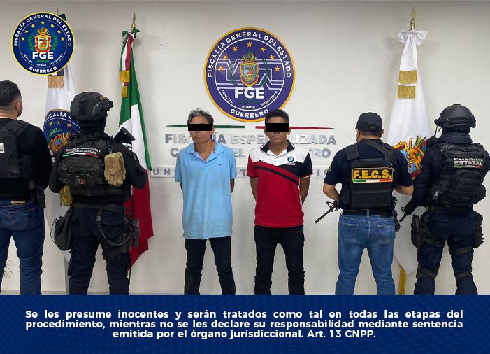 Detienen en Acapulco a dos hombres por el secuestro agravado de una mujer