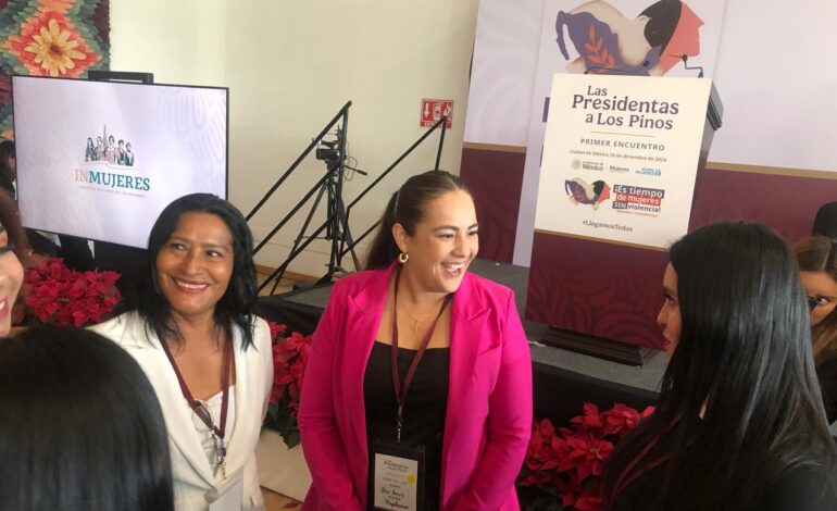 Representa Abelina López Rodríguez a Acapulco en el primer encuentro “Las Presidentas a Los Pinos”