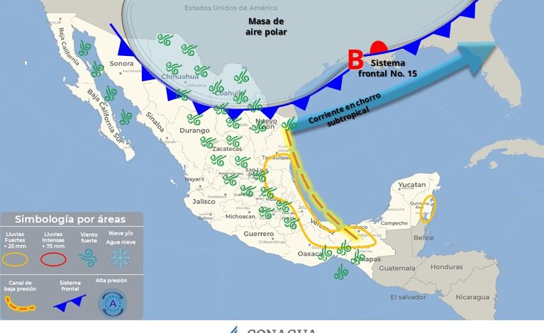 Protección Civil nacional invita a la población a mantener medidas de autocuidado ante los efectos del frente frío No. 15