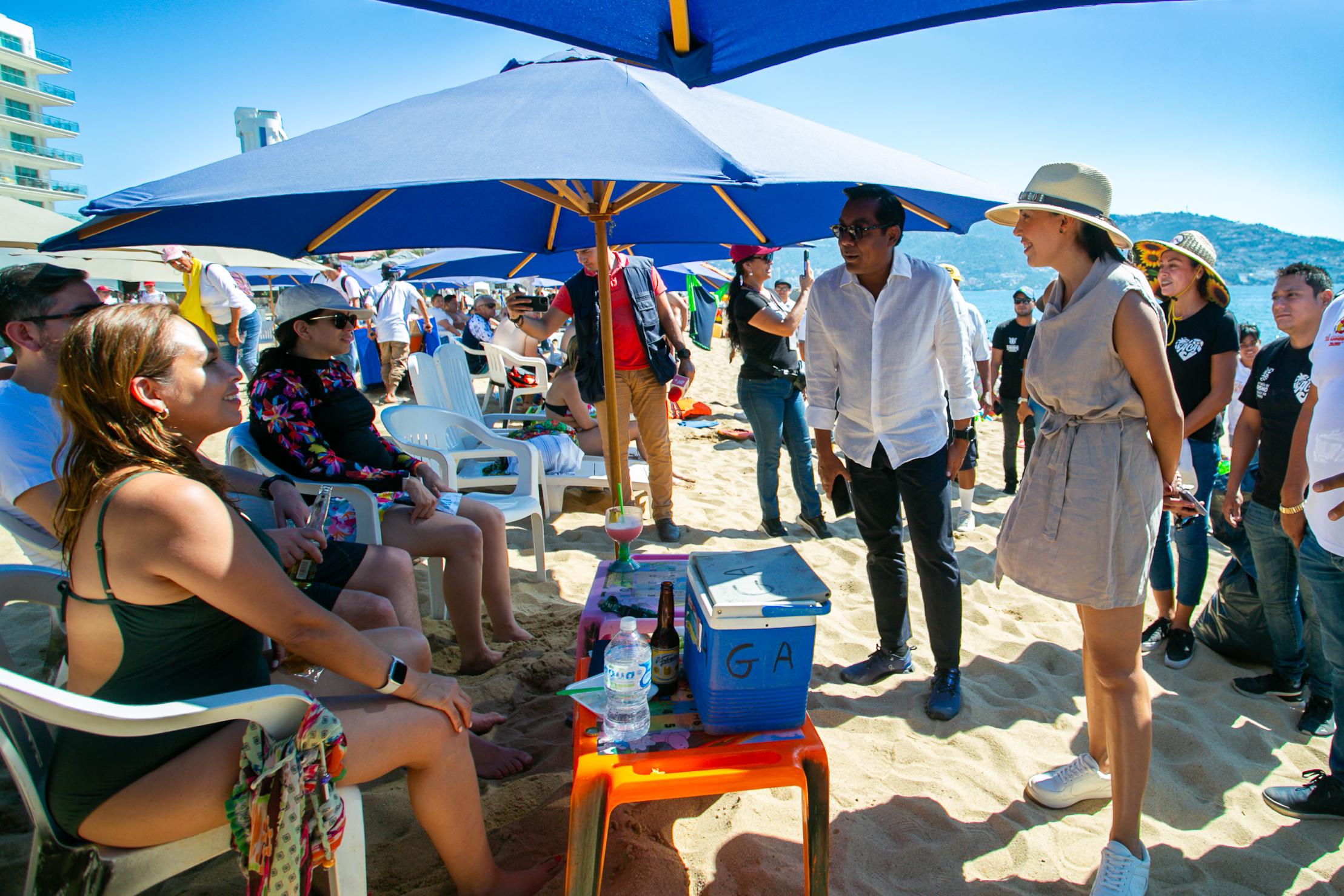 Constatan Sectur Federal y Gobierno de Guerrero estancia de turismo en Acapulco