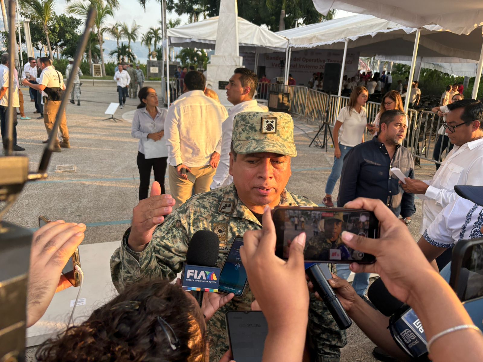 Tendencia en homicidios dolosos en Acapulco va a la baja, dice jefe militar