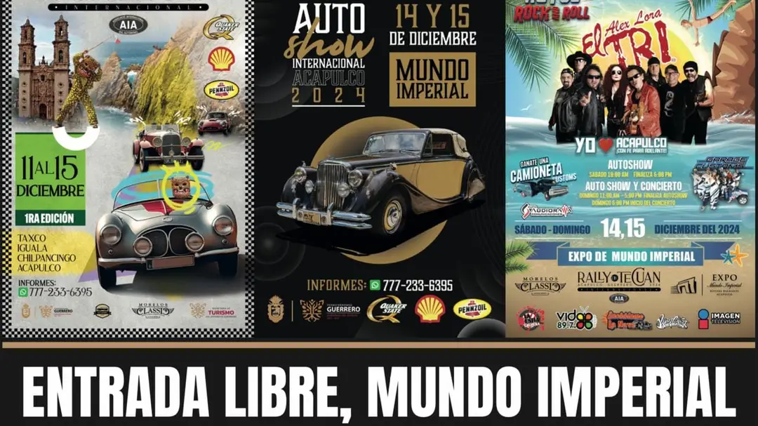 El Tri, el mejor imitador de Elvis Presley en Autos y Rock and Roll que arrancará en Taxco, Iguala, Chilpancingo y cierra en Acapulco