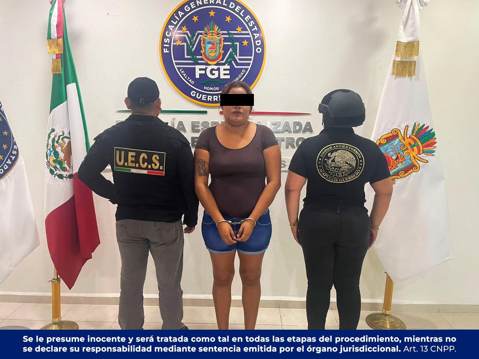 Detienen en Acapulco a una mujer por secuestro agravado en Copala