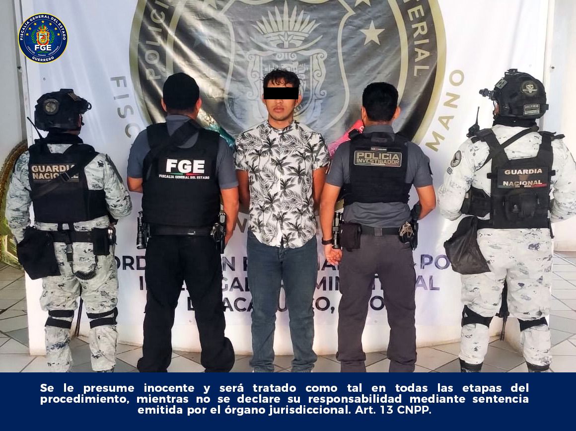 Detienen a presunto narcomenudista en Acapulco