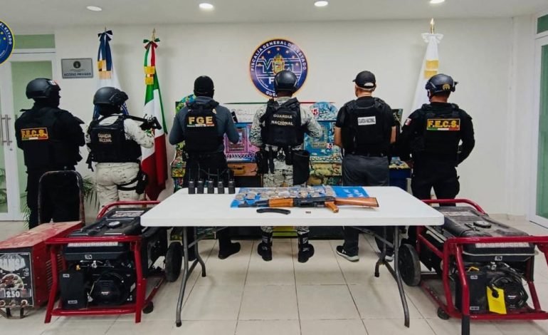 Catean domicilio en Acapulco; decomisan diversos objetos relacionados con delitos de alto impacto