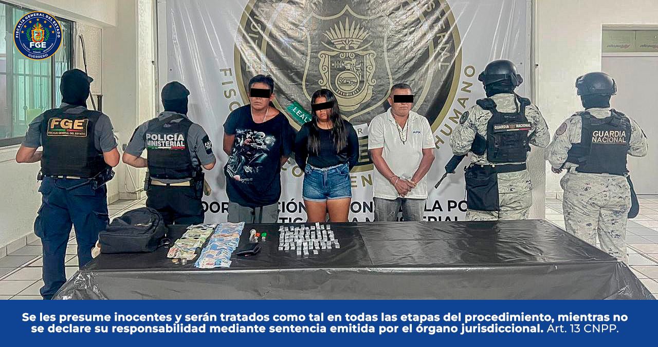 Detienen a tres presuntos integrantes del grupo delictivo Los Rusos en Acapulco