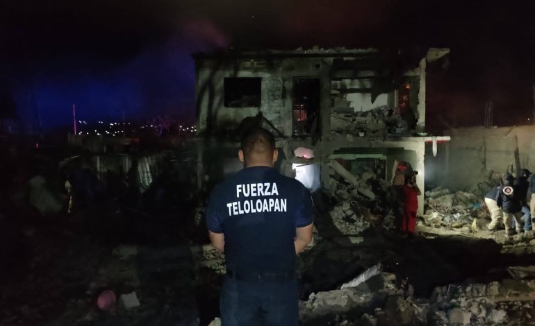 Explosión de pólvora en vivienda de Teloloapan deja tres personas muertas y 16 personas heridas sin gravedad