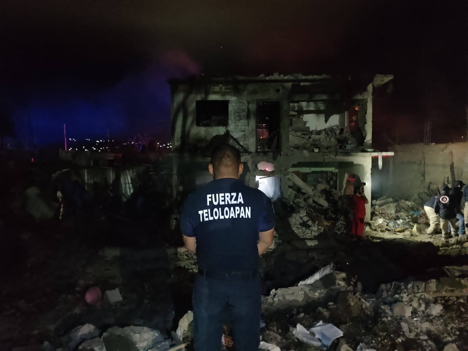 Explosión de pólvora en vivienda de Teloloapan deja tres personas muertas y 16 personas heridas sin gravedad