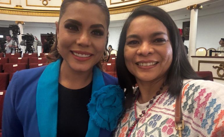 Beatriz Mojica acompaña a la presidenta Claudia Sheinbaum en la conmemoración del 108 aniversario de la Constitución de 1917