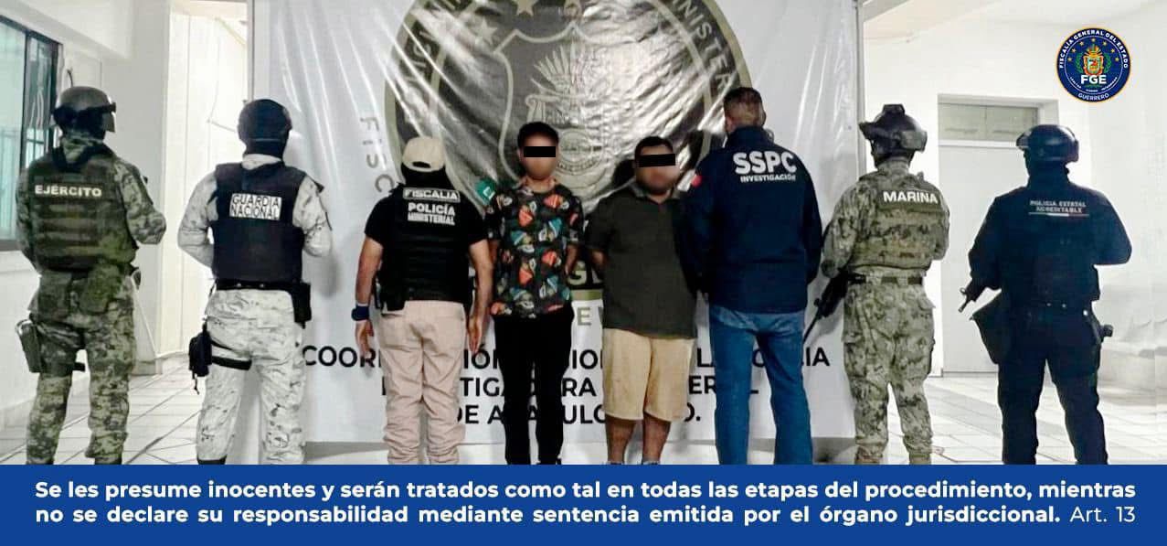 Detienen a dos presuntos homicidas Acapulco