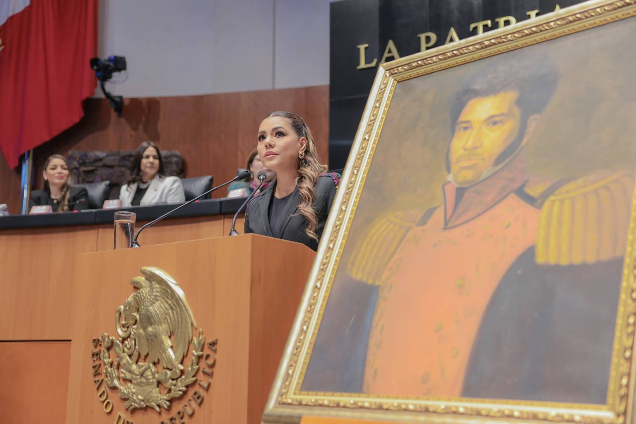 «Alto honor el llamarnos guerrerenses»: Evelyn Salgado rinde homenaje a Vicente Guerrero en Senador de la República