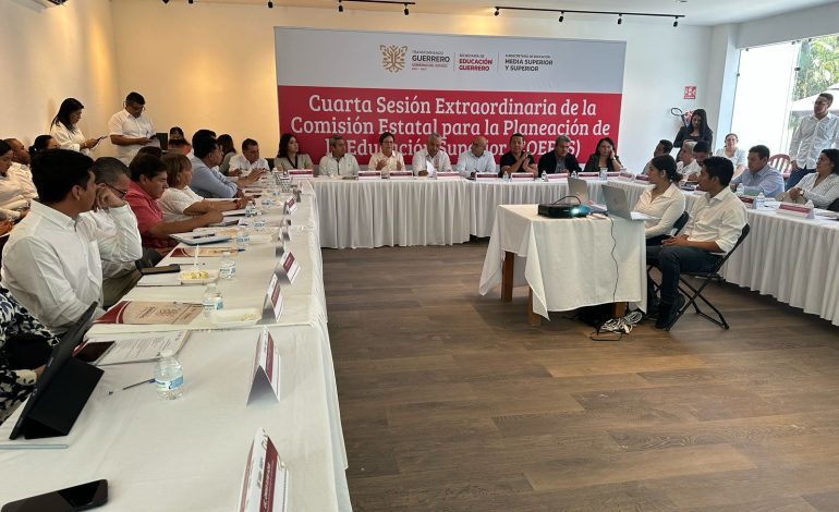 Encabeza titular de Educación en Guerrero reunión de comisión para fortalecer la educación superior en Guerrero
